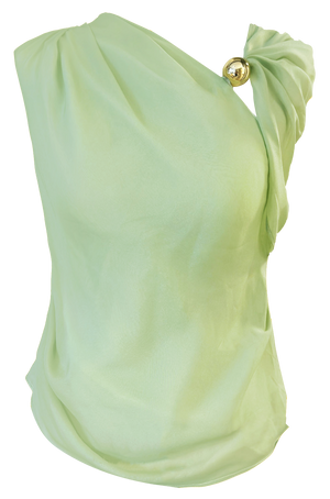 Irregular one-shoulder top