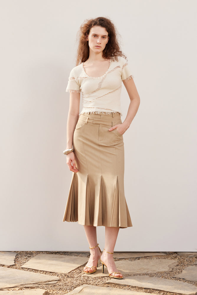 Double waist skirt