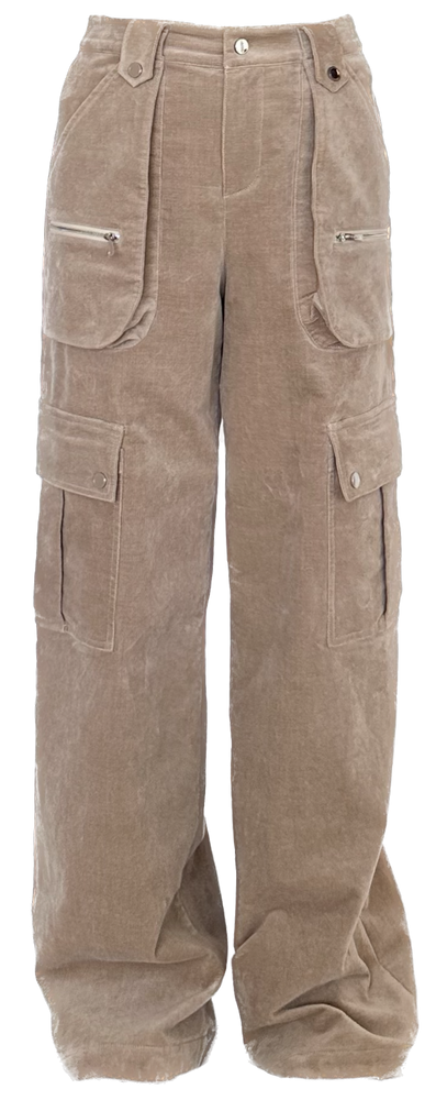 Pocket workwear straight pants