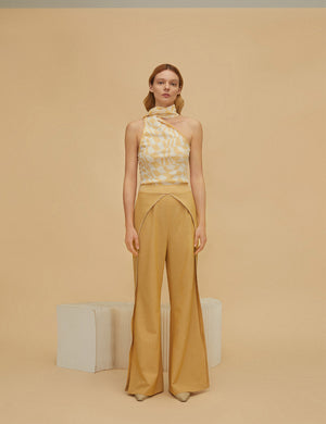 Wide-Leg Flared Pants