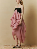 Tulip strapless dress