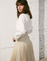 High Waist Pleated Skirt