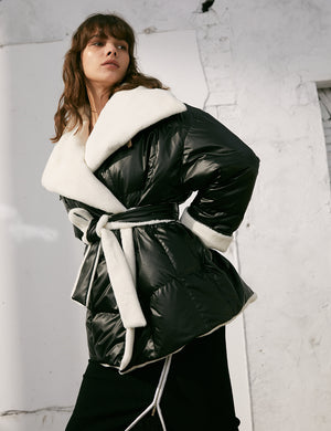 Double Side Goose Down Jacket With Humanmade Fur