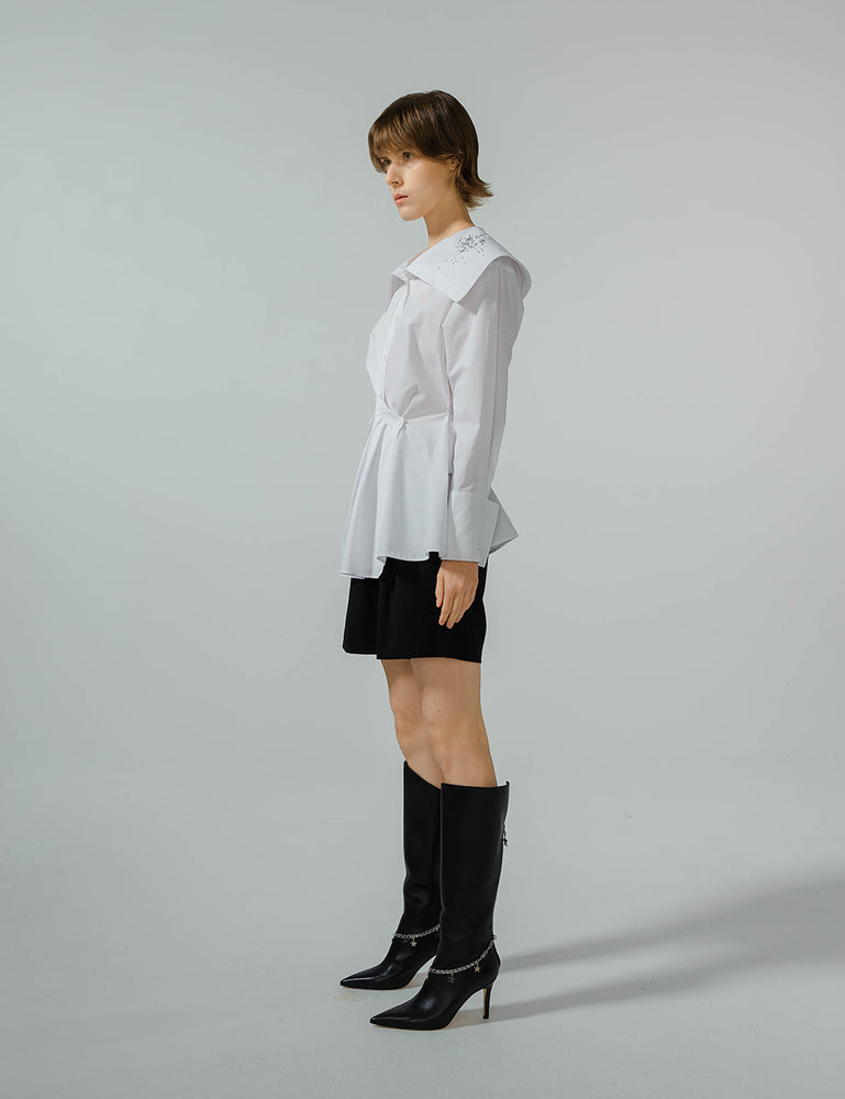 Shirt With Large Collar