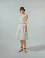 White Umbrella Shape Skirt