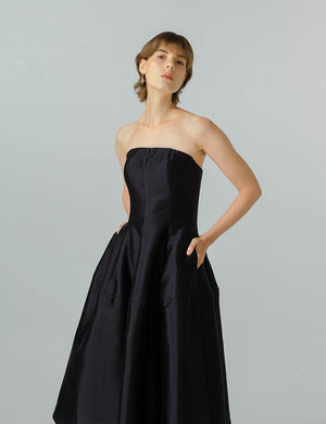 Black Strapless Dress