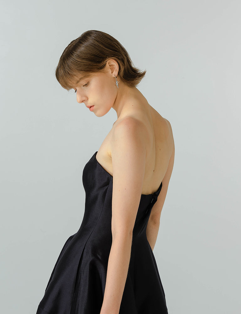 Black Strapless Dress